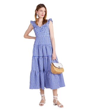 Gingham Tiered Dress