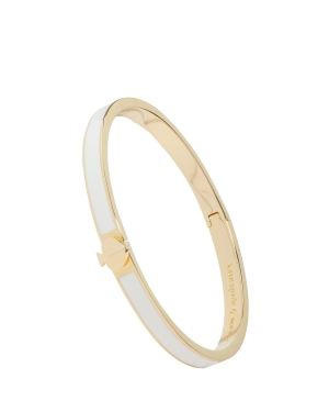 Heritage Spade Thin Enamel Bangle White