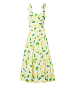 Lemon Toss Tiered Maxi Dress