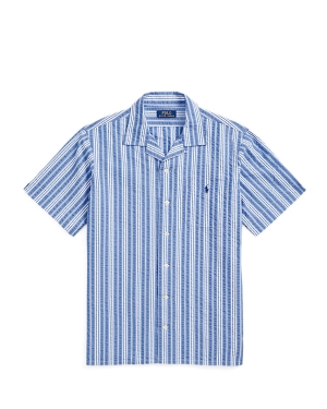 Classic Fit Striped Seersucker Shirt