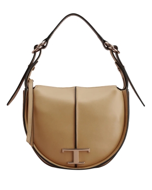 T Timeless Hobo Bag in Leather Small