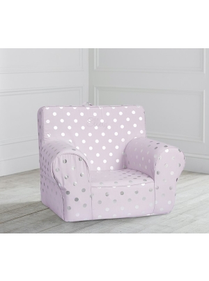 Lavender Large Foil Dot Anywhere Chair Slipcover Only