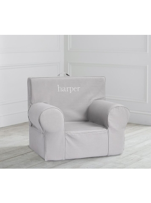 Gray Cargo Pocket Anywhere Chair Slipcover Only