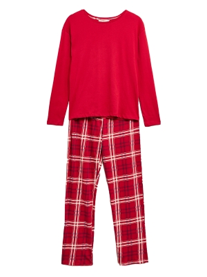 Cotton Checked Pyjama Set