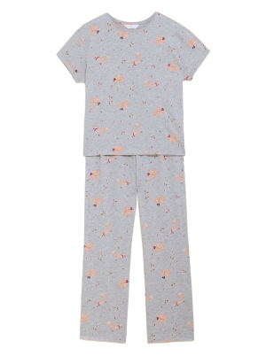 Cotton Rich Squirrel Print Pyjama Set