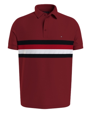 Tommy Hilfiger Men's Wcc Texture Chest Panel Reg Polo