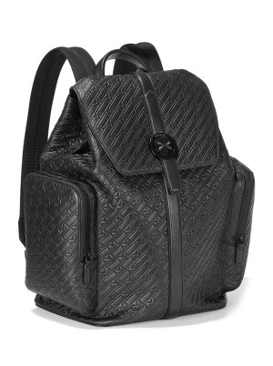 Montblanc M_Gram 4810 Leather Backpack with Emblem Closure Black