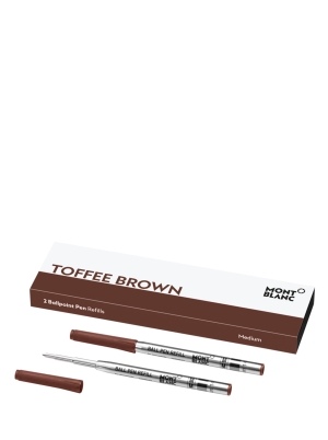 2 Ballpoint Pen Refills (M) Toffee Brown