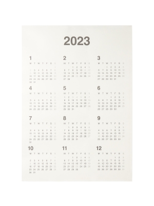 2023 Bagasse Poster Calendar