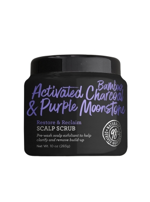 Bamboo Activated Charcoal & Purple Moonstone Restore and Reclaim Scalp Scrub