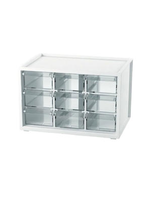 Small Plastic Desktop Storage with 9 Drawers