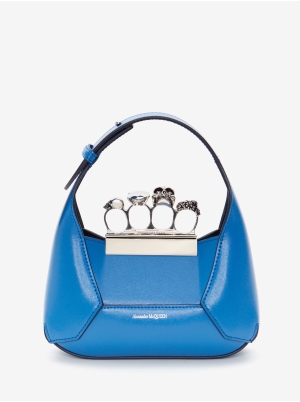 The Jewelled Hobo Mini Bag in Galactic Blue