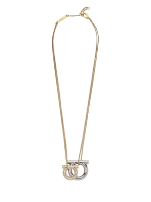 Gancini pendant necklace