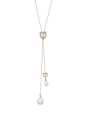 Gancini pendant necklace