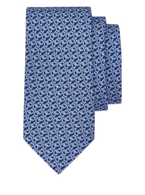 Prisco print silk tie