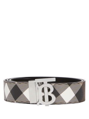 TB Monogram Check Reversible Belt 35mm