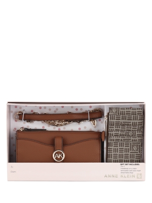 Boxed Wallet On A Chain Set With Removeable Card Case Insert