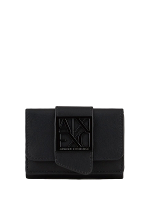 Mini Flap Wallet With Logo Buckle