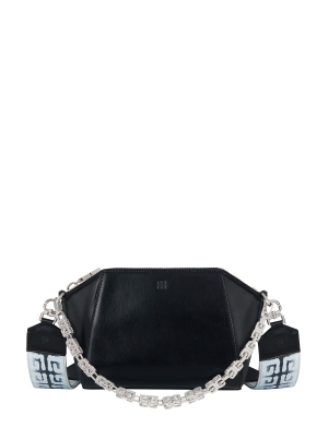 XS Antigona bag in leather with 4G printed graffiti effect and chain