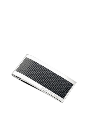 Money Clip Steel with Carbon Inlay