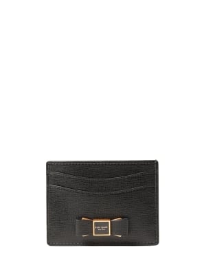 Morgan Bow Embellished Cardholder Black