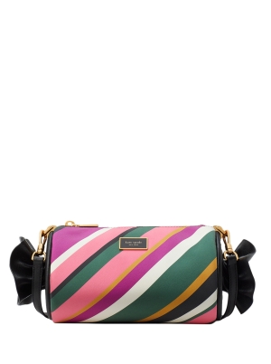 Sweet Treats Festive Multi Stripe Jacquard Small Barrel Bag