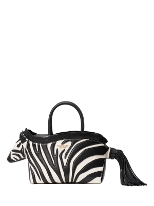 Ziggy Metallic 3D Zebra Satchel