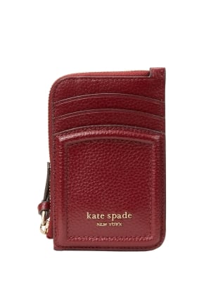 Knott Zip Cardholder Autumnal Red