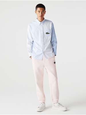 Unisex Striped Print And Crocodile Shirt