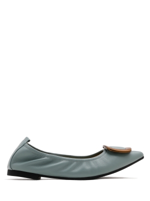Gilda Brass Pointed Toe Flats