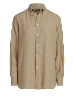 Polo Ralph Lauren Oversize Linen Shirt Khaki