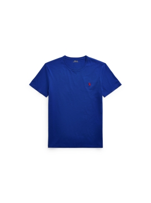 Polo Ralph Lauren Custom Slim Fit Jersey Crewneck T-Shirt Blue