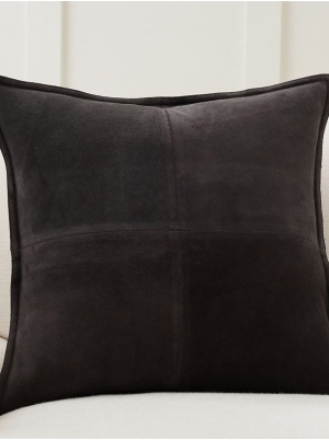 Pieced Suede Pillows