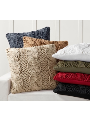 Colossal Handknit Pillow Cover