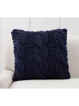 Colossal Handknit Pillow Cover