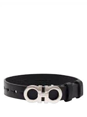 Leather Gancini Bracelet