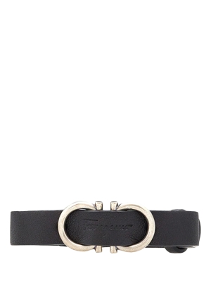 Leather Gancini Bracelet