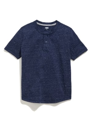 Jersey-Knit Henley for Boys