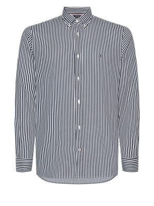 Tommy Hilfiger Men's Flex Waffle Dobby Stripe Shirt
