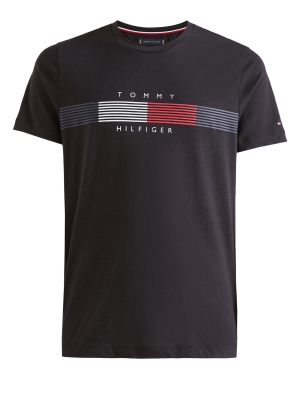 Chest Corp Stripe Graphic Tee