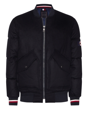 Tommy Hilfiger Men's Icon Wool Quilted Bomber