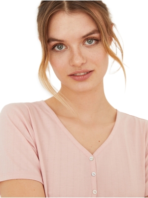 Pink Short-Sleeved T-Shirt