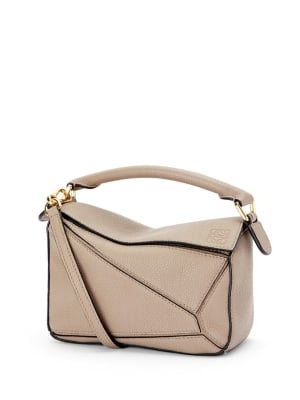 Mini Puzzle bag in soft grained calfskin