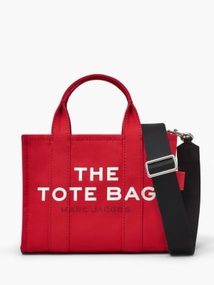 The Canvas Small Tote Bag in True Red