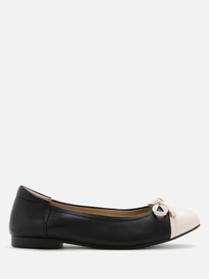 Nadia Two-Tone Bow Flats