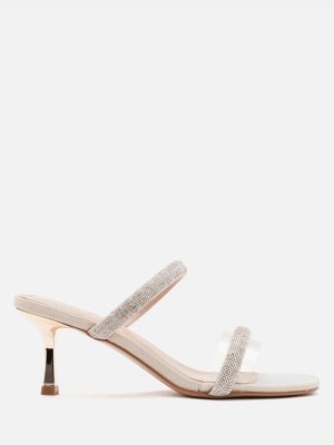 Sybil Crystal Embellished Heel Sandals
