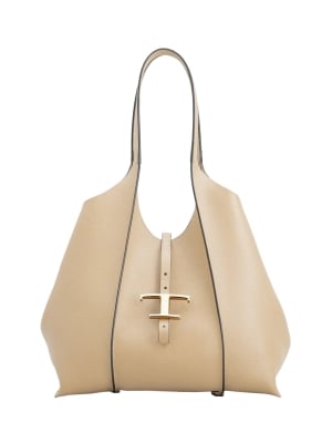 T Timeless Shopping Bag in Leather Small