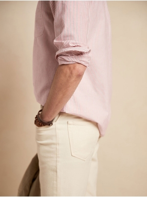 Untucked Standard-Fit Oxford Shirt