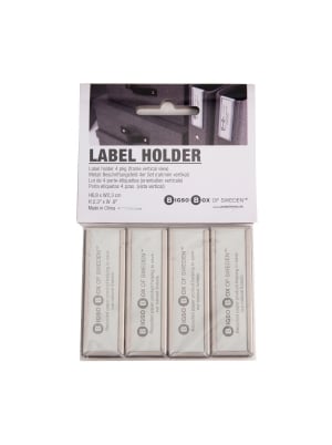 Label Holder Vertical Pkg/4