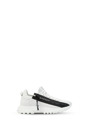 Spectre Low Runners Sneakers in Perforated Leather with Zip